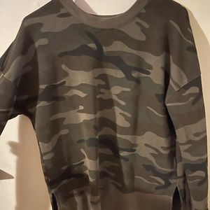 Super cute oversized camo shirt